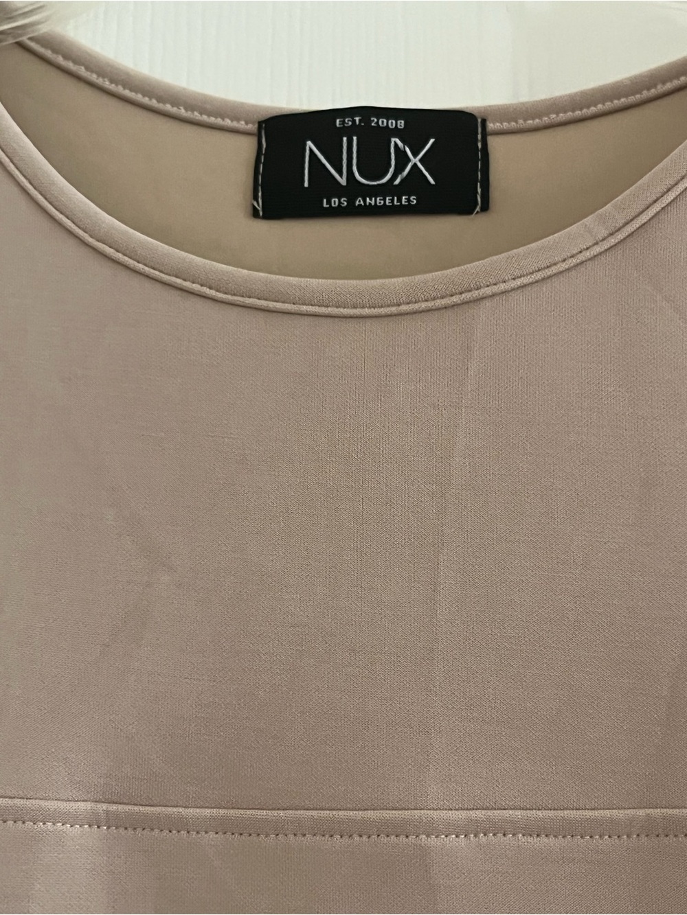 NUX Los Angeles Sleeveless Top in Blush Nude